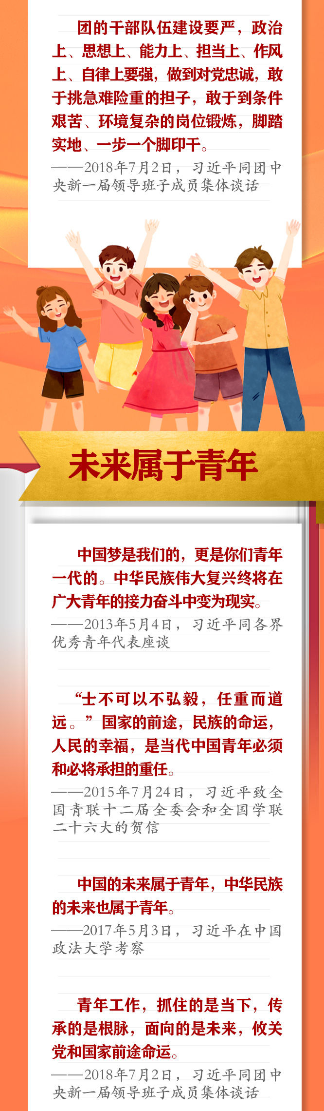手繪長卷 | 共青團員們，總書記這些話要牢記