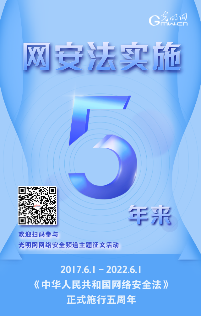 《網絡安全法》實施五周年！光明網網絡安全頻道征稿啟動