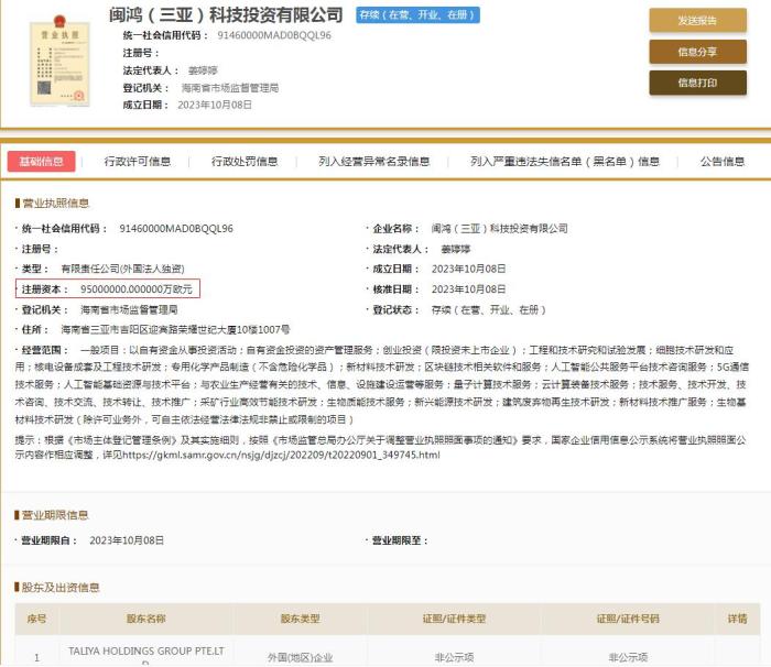  國家企業(yè)信用信息公示系統(tǒng)截圖。