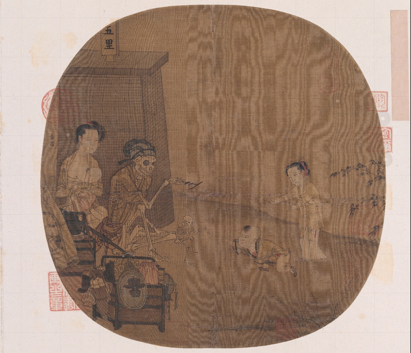 南宋名畫(huà)《骷髏幻戲圖》。圖片來(lái)源：故宮博物院官方網(wǎng)站