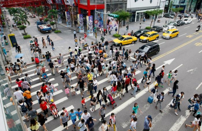 圖為信義商圈。圖片來源：臺灣“中時(shí)新聞網(wǎng)”。