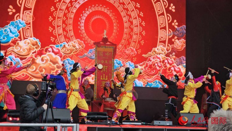 倫敦新春慶典現(xiàn)場(chǎng)。人民網(wǎng) 郭錦標(biāo)、楊浩鵬攝