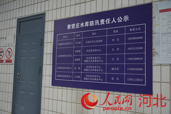 防汛責(zé)任人公示牌。人民網(wǎng)祝龍超攝