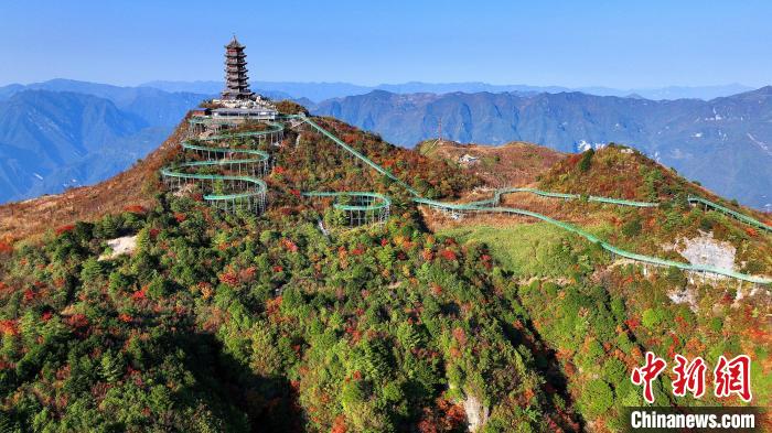 巴山大峽谷彩林迎來最佳觀賞期?！∫κ?攝