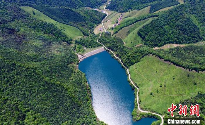 空中俯瞰北山村。洲湖鎮(zhèn)供圖